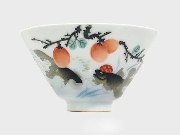 Goldfish & Persimmon Teacup