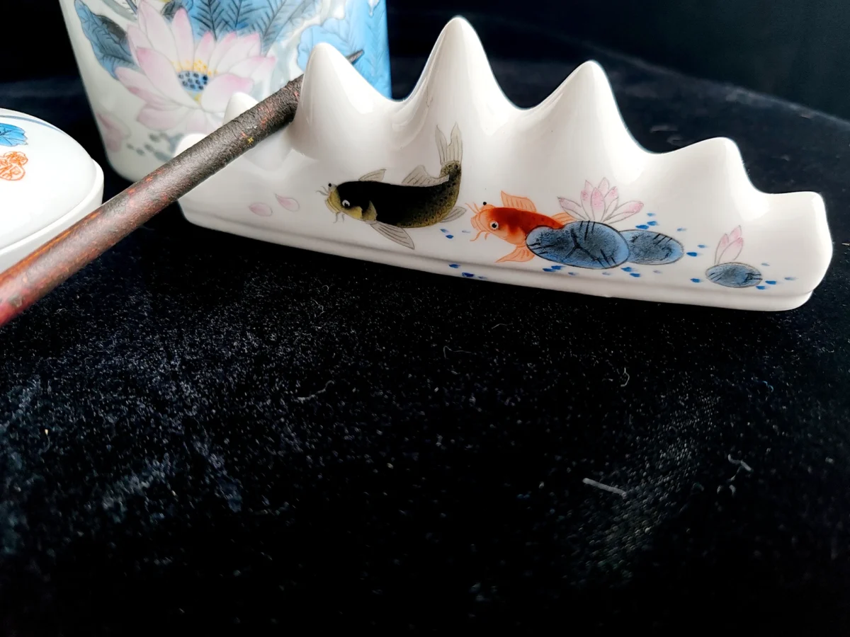 Img_20250125_115012 Lotus Pond Ceramic Calligraphy Set
