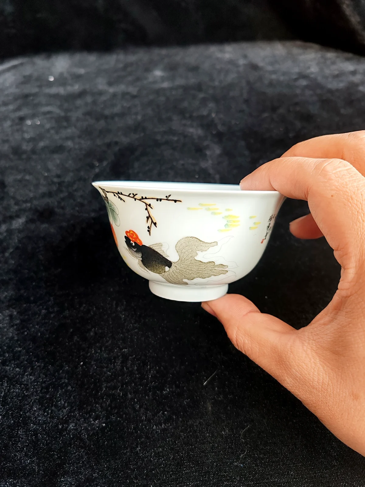 Goldfish & Persimmon Tea Cup
