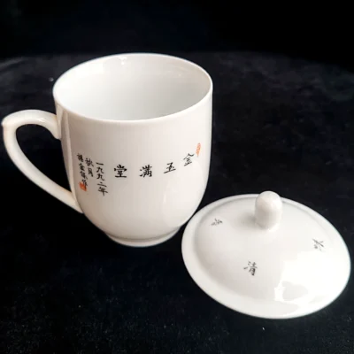 Goldfish & Pebble Hand-Painted Teacup