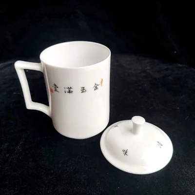 Moonlit Goldfish Ceramic Tea Cup