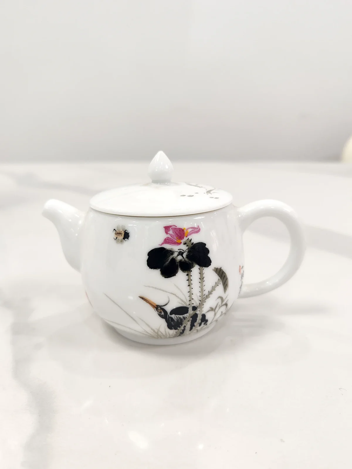 Img_20250131_112511 Black Ink Heron Lotus Design