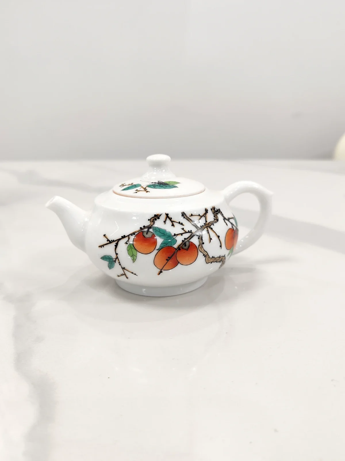 Persimmon Bliss Ceramic Teapot