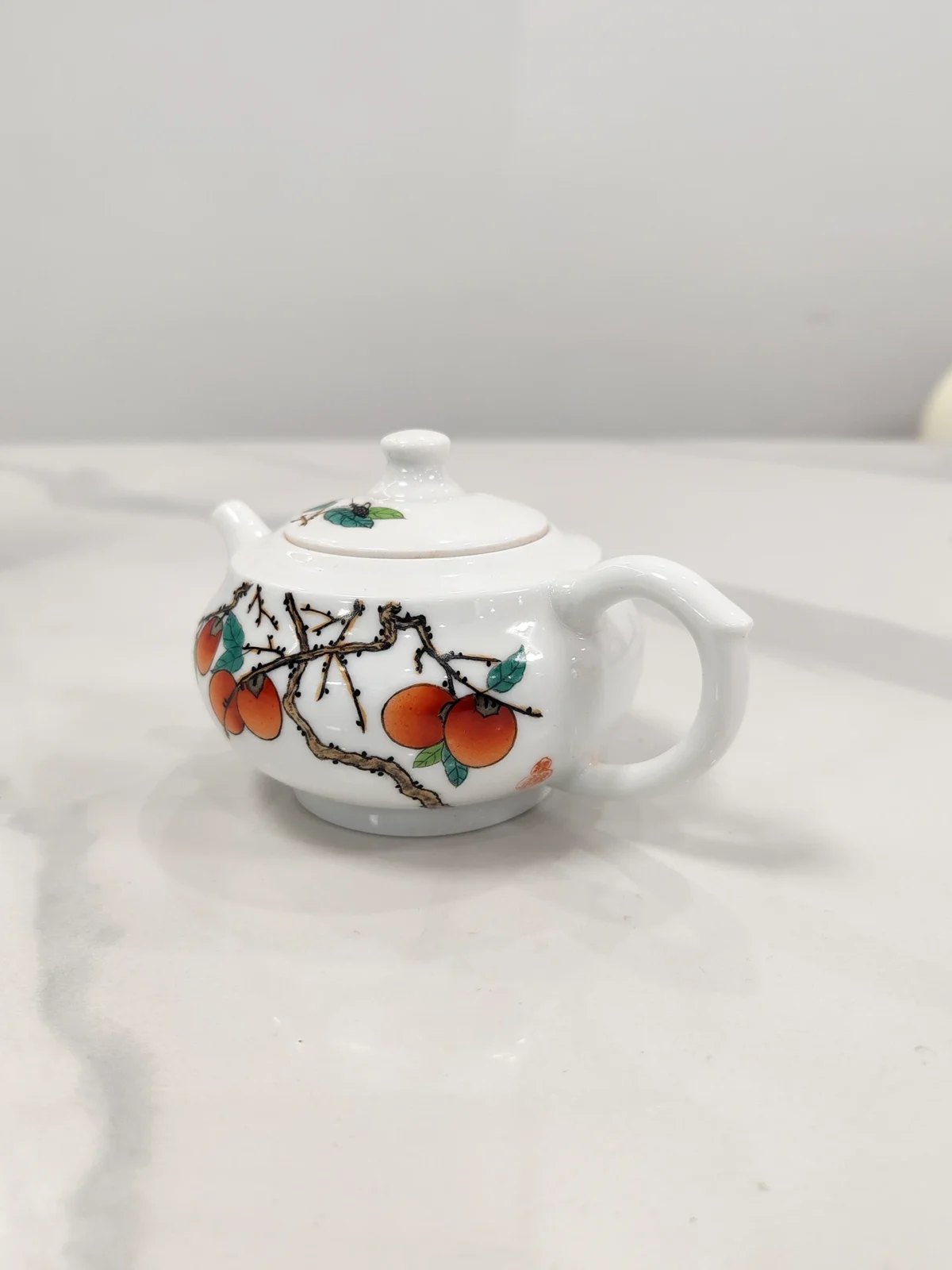 Persimmon Bliss Ceramic Teapot