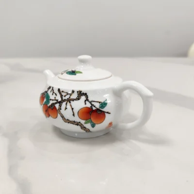 Persimmon Bliss Ceramic Teapot