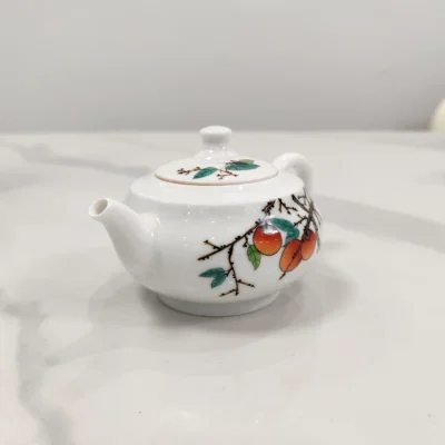 Persimmon Bliss Ceramic Teapot