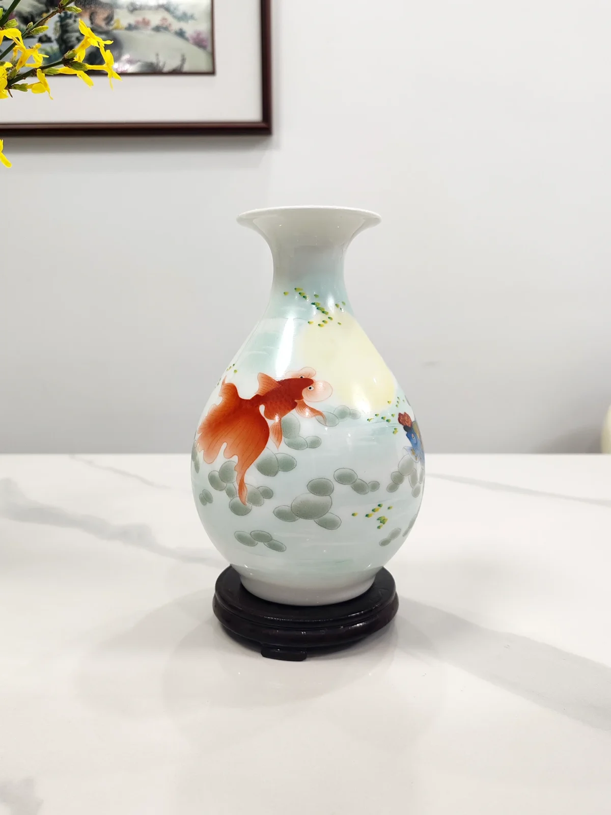 Goldfish Ceramic Vase