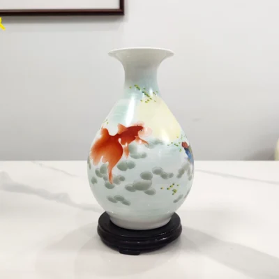 Goldfish Ceramic Vase