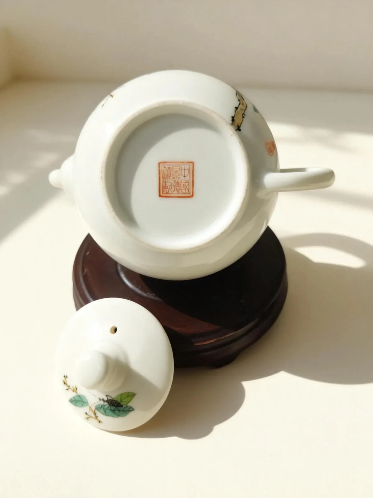 Chahu05 Persimmon Bliss Ceramic Teapot