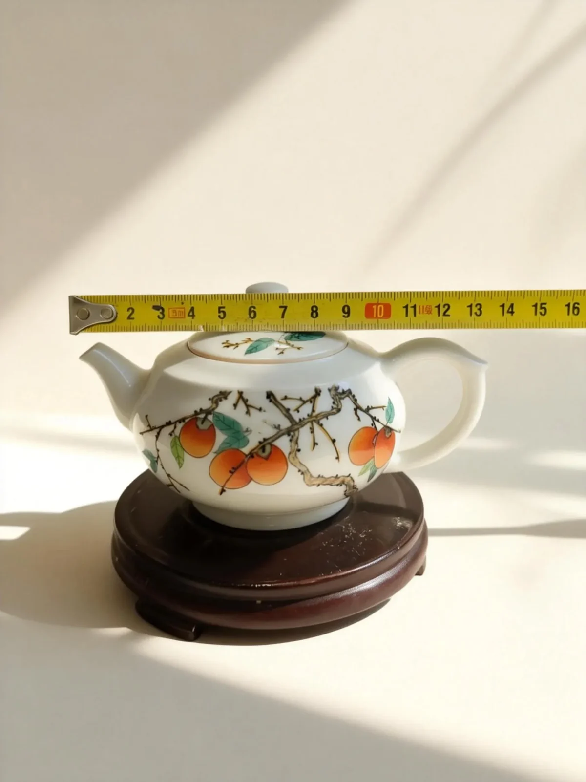 Chahu06 Persimmon Bliss Ceramic Teapot