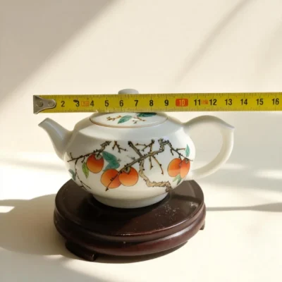 Chahu06 Persimmon Bliss Ceramic Teapot