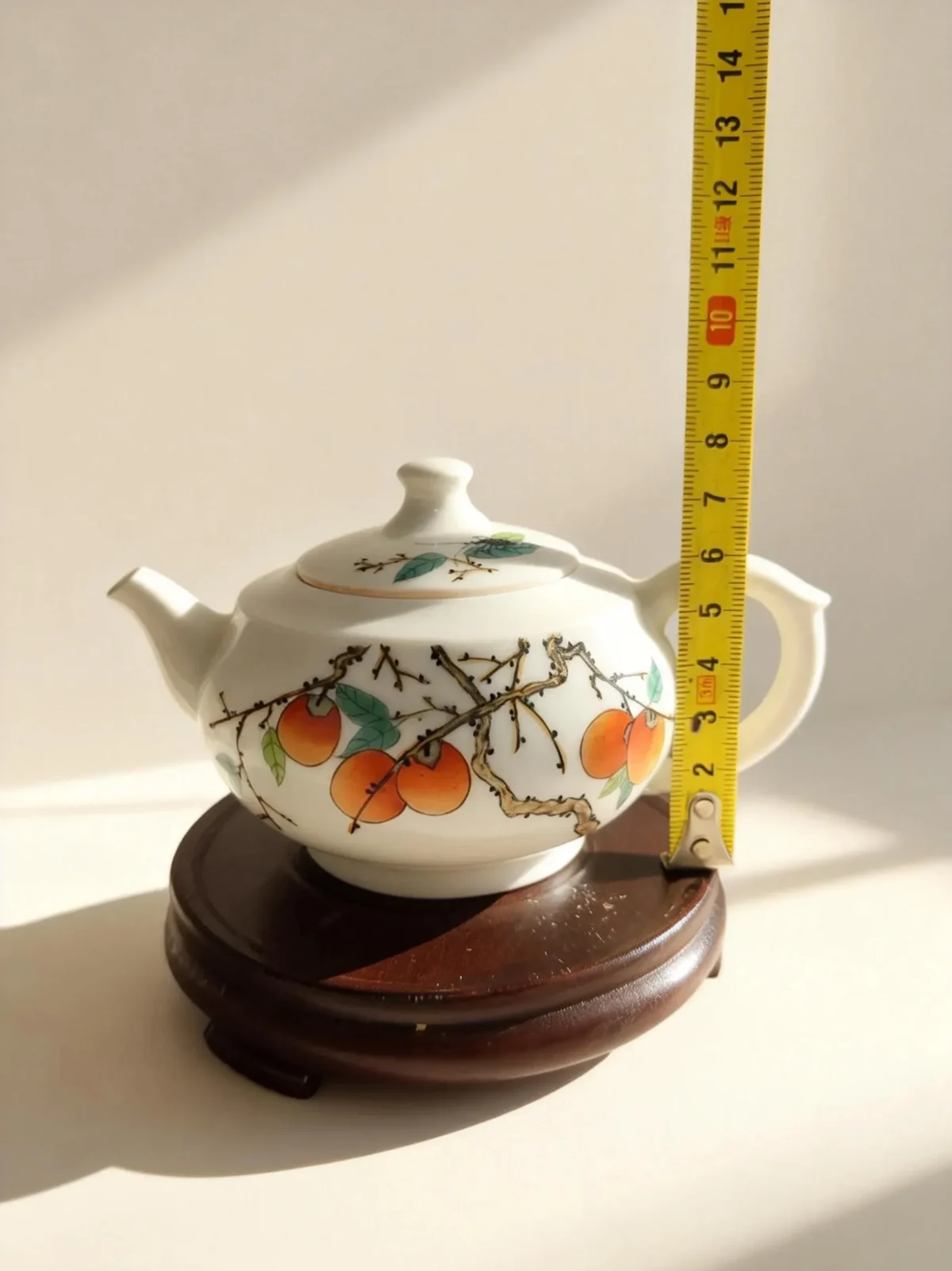 Chahu07 Persimmon Bliss Ceramic Teapot