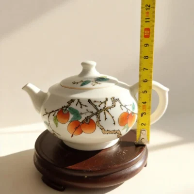 Chahu07 Persimmon Bliss Ceramic Teapot