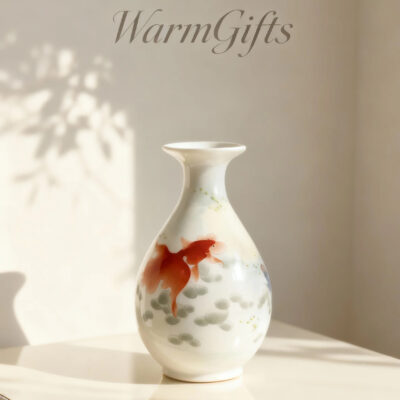 Goldfish Ceramic Vase