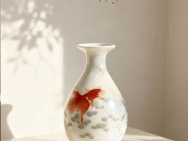 Goldfish Ceramic Vase