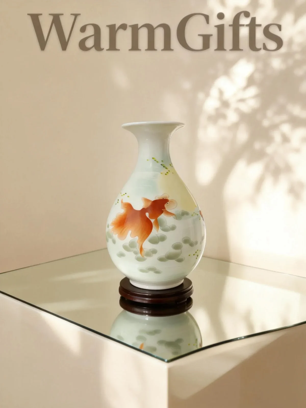 Jinyu01 Goldfish Ceramic Vase