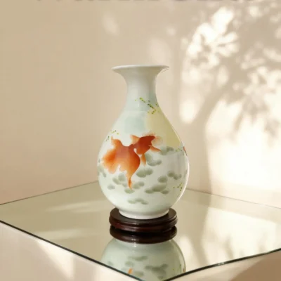 Jinyu01 Goldfish Ceramic Vase