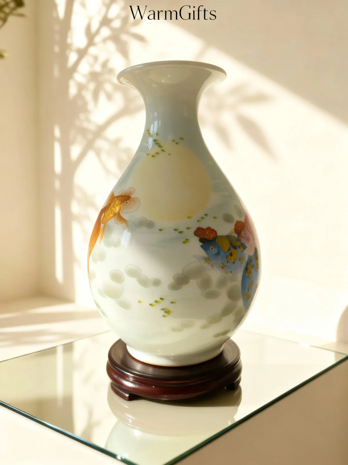 Jinyu02 Goldfish Ceramic Vase