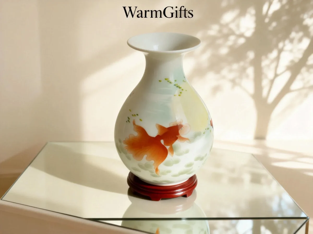Jinyu06 Goldfish Ceramic Vase