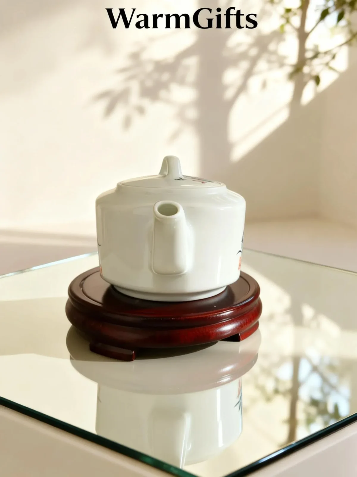 Orchid Ceramic Teapot  Hand-Painted