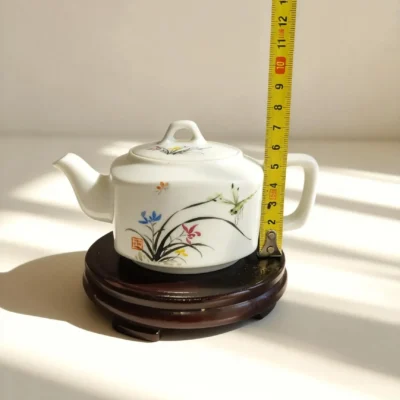 Orchid Ceramic Teapot  Hand-Painted