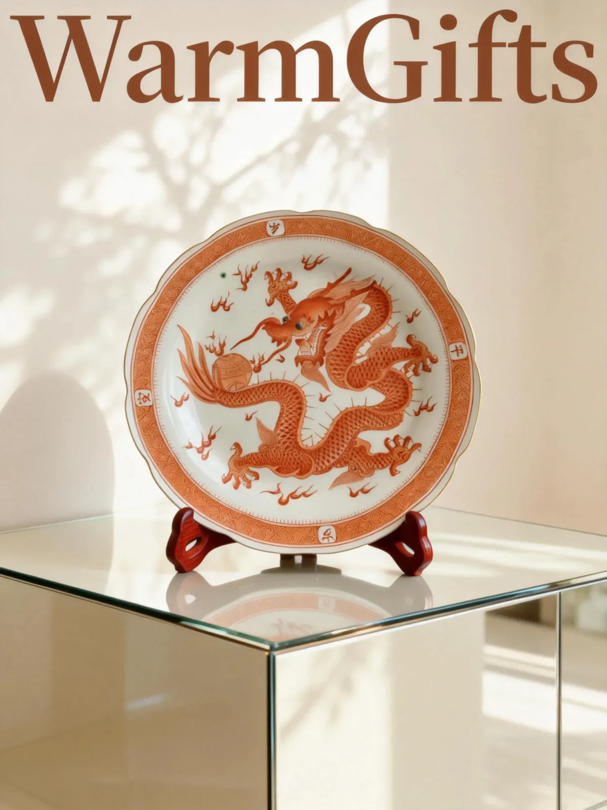 Imperial Dragon Cloud Ceramic Plate