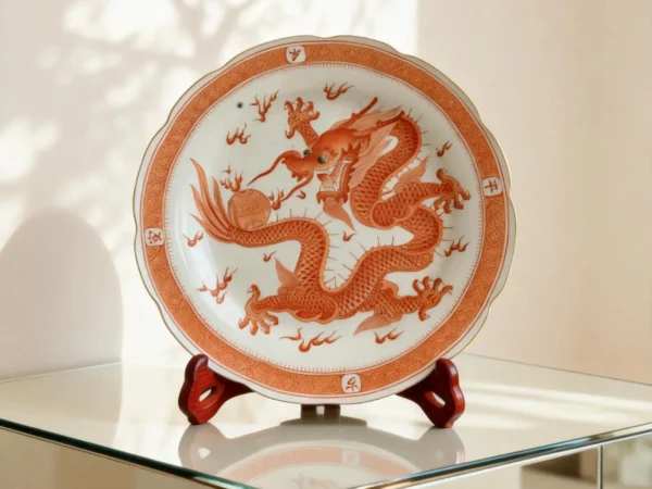 Imperial Dragon Cloud Ceramic Plate