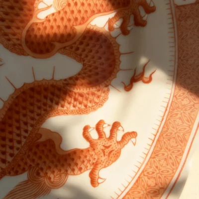 Imperial Dragon Cloud Ceramic Plate