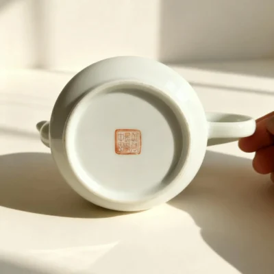 Zhuyeqing05 Hand Painted Teapot with Green Bamboo & Snake