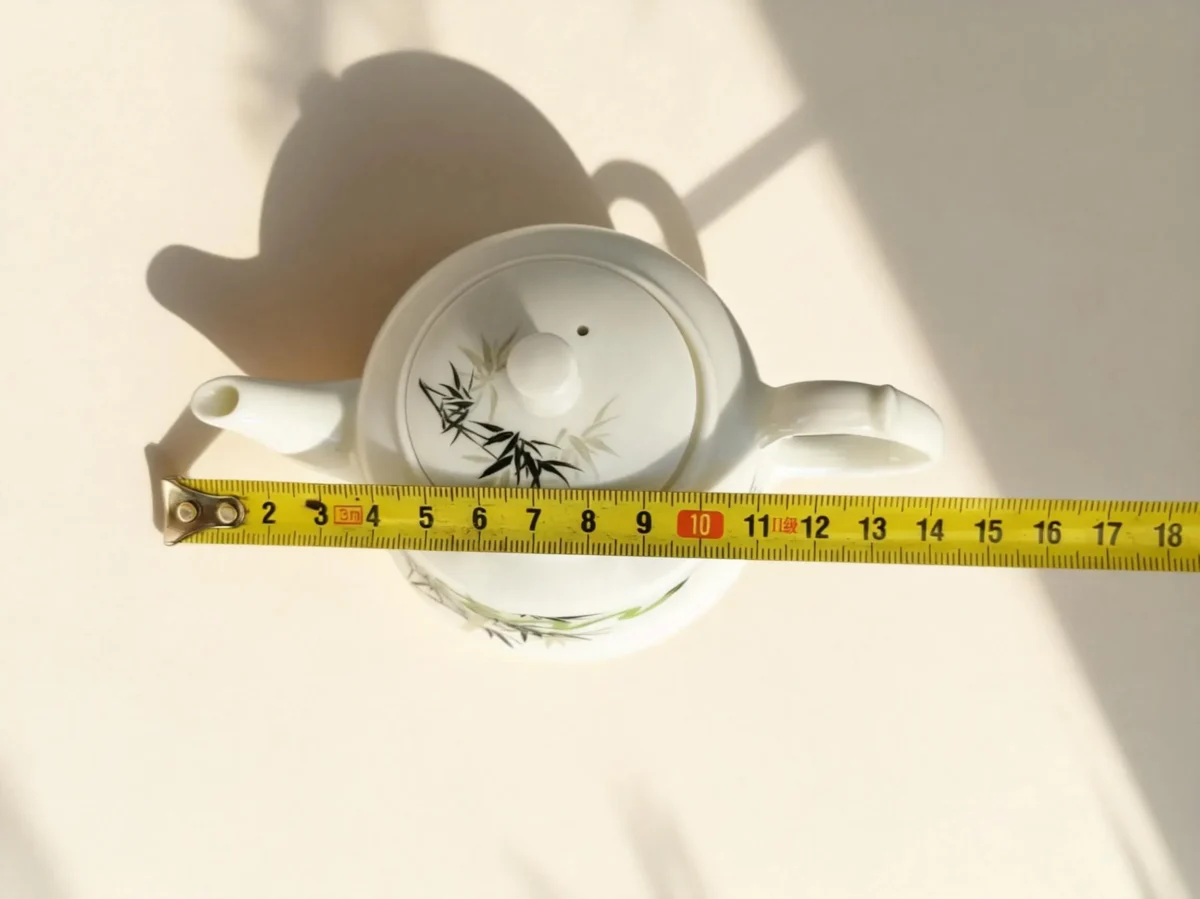 Zhuyeqing06 Hand Painted Teapot with Green Bamboo & Snake