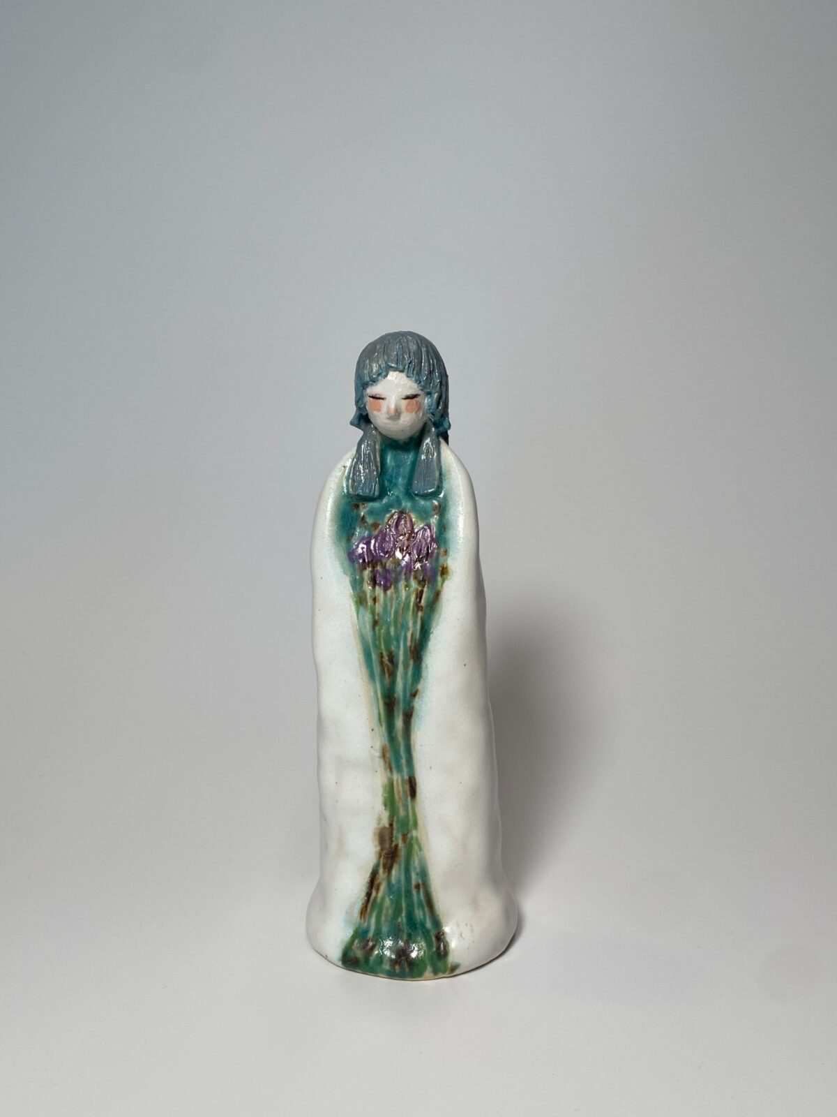 178 The Whispering Muse: A Handcrafted Jingdezhen Figurine Kissed by Fire