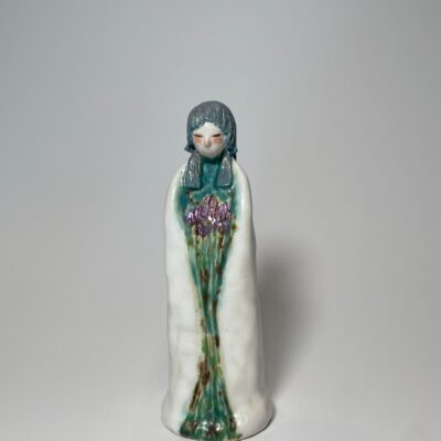 178 The Whispering Muse: A Handcrafted Jingdezhen Figurine Kissed by Fire
