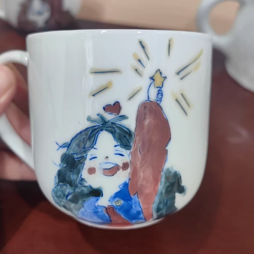 Hand-Painted Cloud Dragon Porcelain Plate