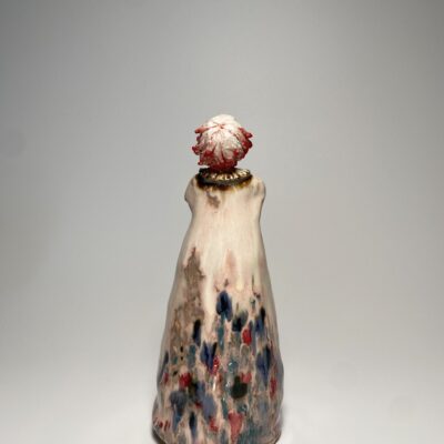 Img_0080 Mystic eye symbol on unique porcelain art gift with natural kiln colors