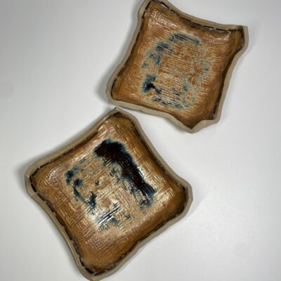 Earth's Whisper: Hand-Sculpted Pottery Trays Where Nature Directs the Glaze