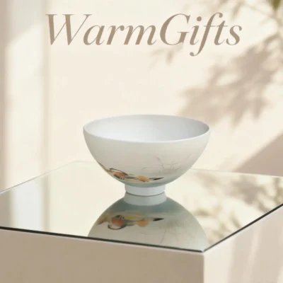 Cb01_Yy01-6 Mandarin Duck Playing in Water Heart-Shaped Cup, Jingdezhen Hand-Painted