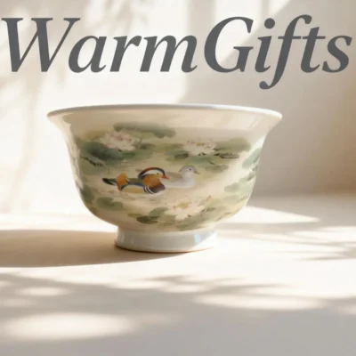 Cb02_Yy02-2 Hand-Painted Mandarin Duck and Lotus Pond Teacup - Hand-Held Cup