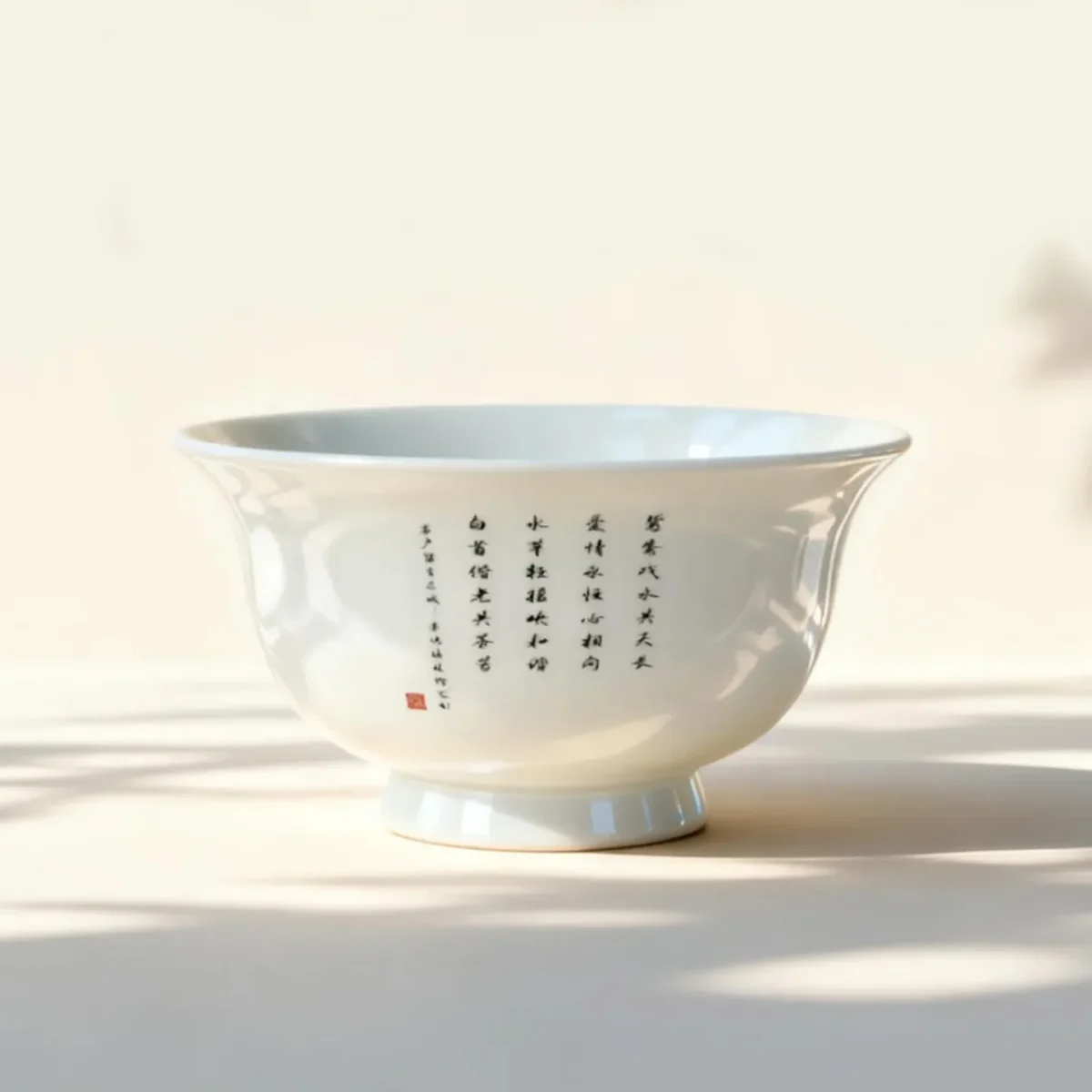 Cb02_Yy02-4 Hand-Painted Mandarin Duck and Lotus Pond Teacup - Hand-Held Cup