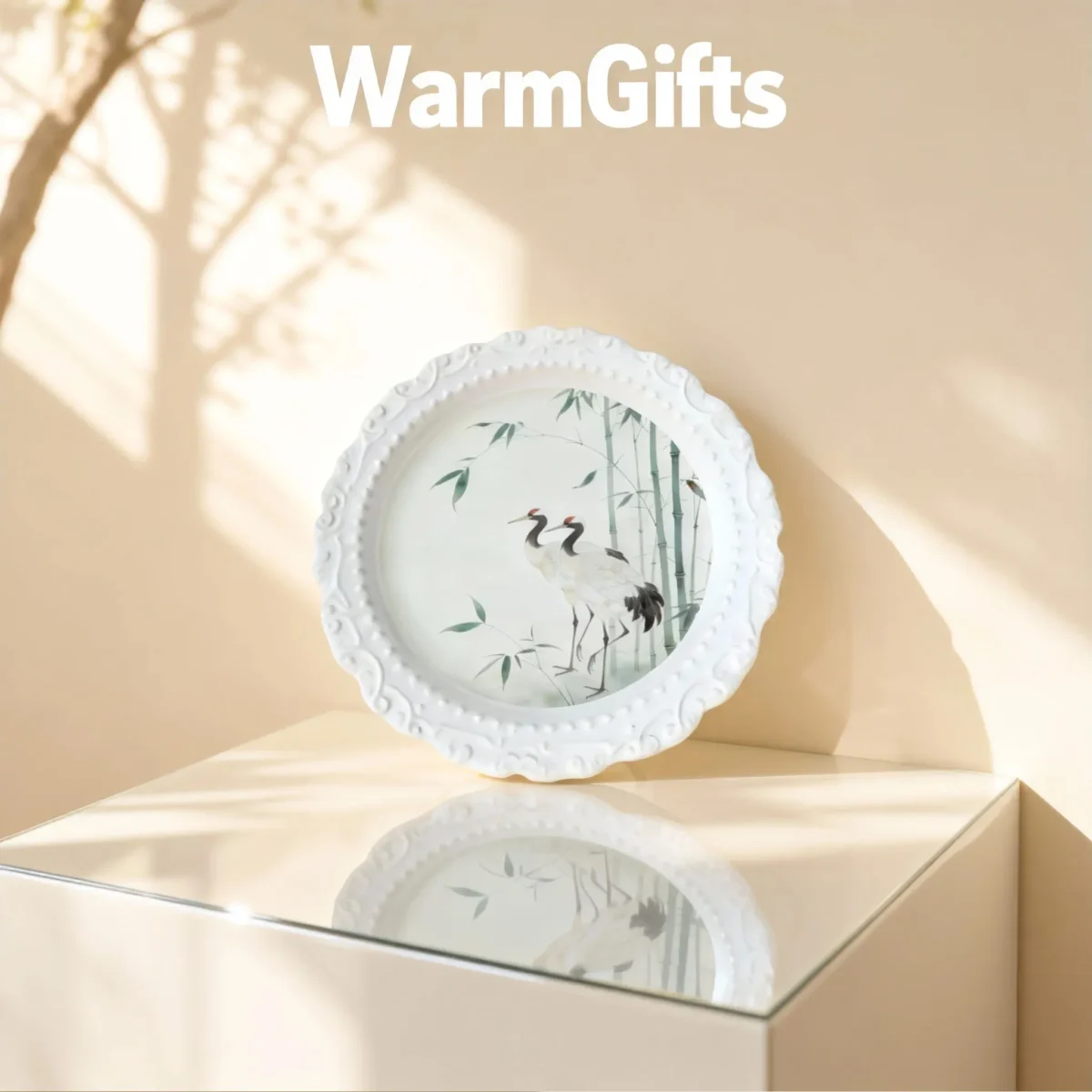 Twin Cranes in Bamboo Forest, a timeless vow for serene years