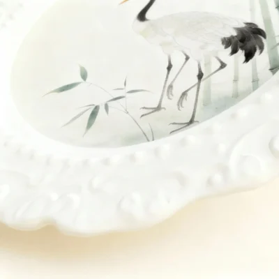 Twin Cranes in Bamboo Forest, a timeless vow for serene years