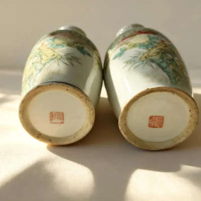 Flower Basket Bottle Peacock