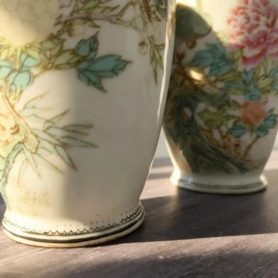 Flower Basket Bottle Peacock