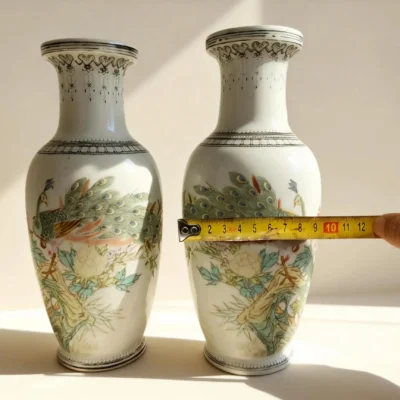 Flower Basket Bottle Peacock