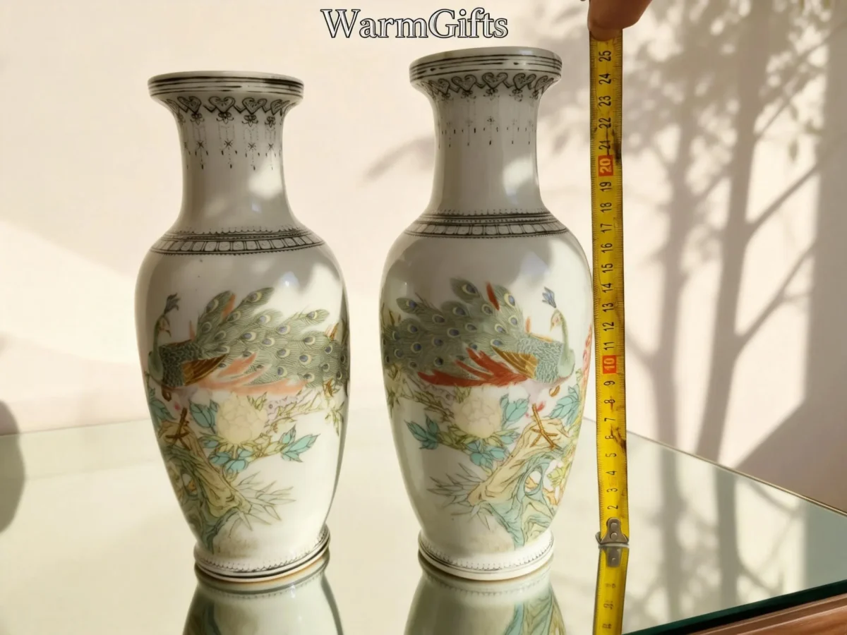 Flower Basket Bottle Peacock