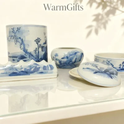 Wutong Landscape Blue-and-White Stationery