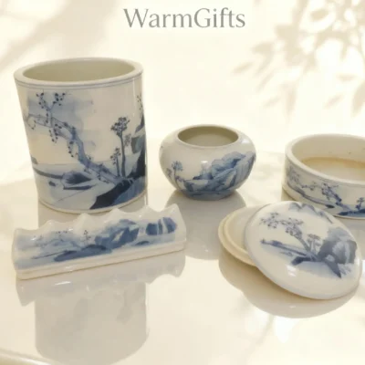 Wutong Landscape Blue-and-White Stationery