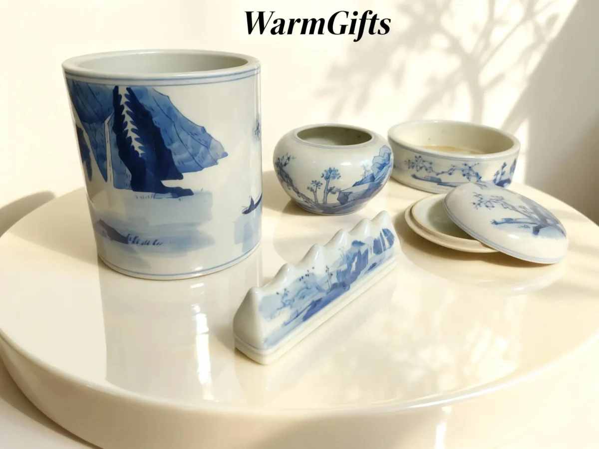 Wutong Landscape Blue-and-White Stationery