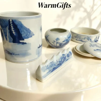 Wutong Landscape Blue-and-White Stationery