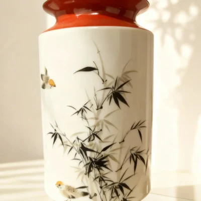 Irregular Golden Bell Porcelain Bamboo Signalling Peace