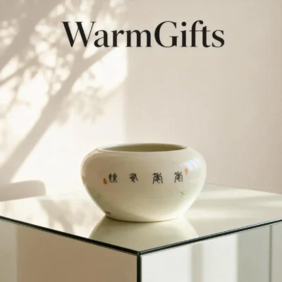 Water Basin with Banana Leaf and Carp